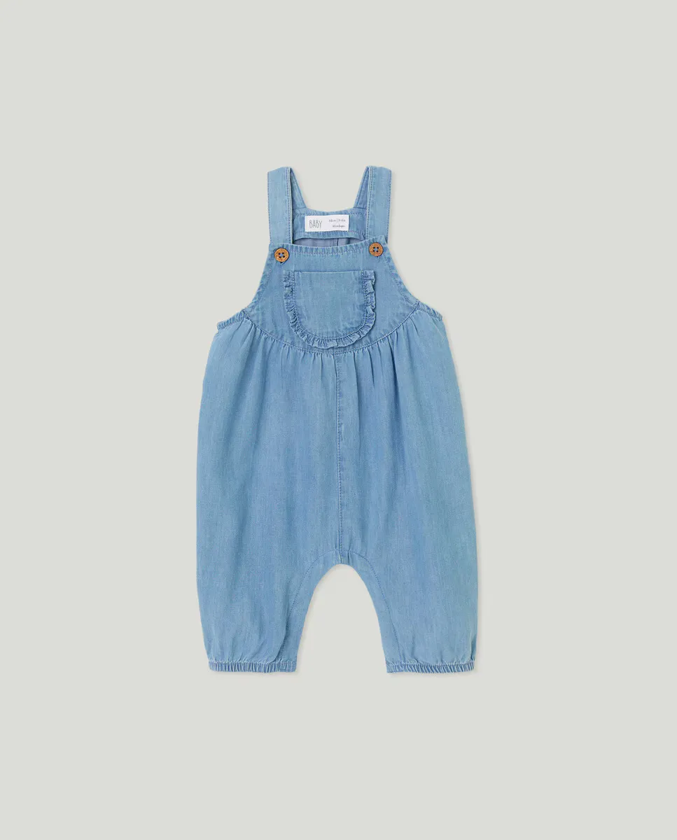 

Малышка джинсовый комбинезон Baby El Corte Inglés, бледно-голубой