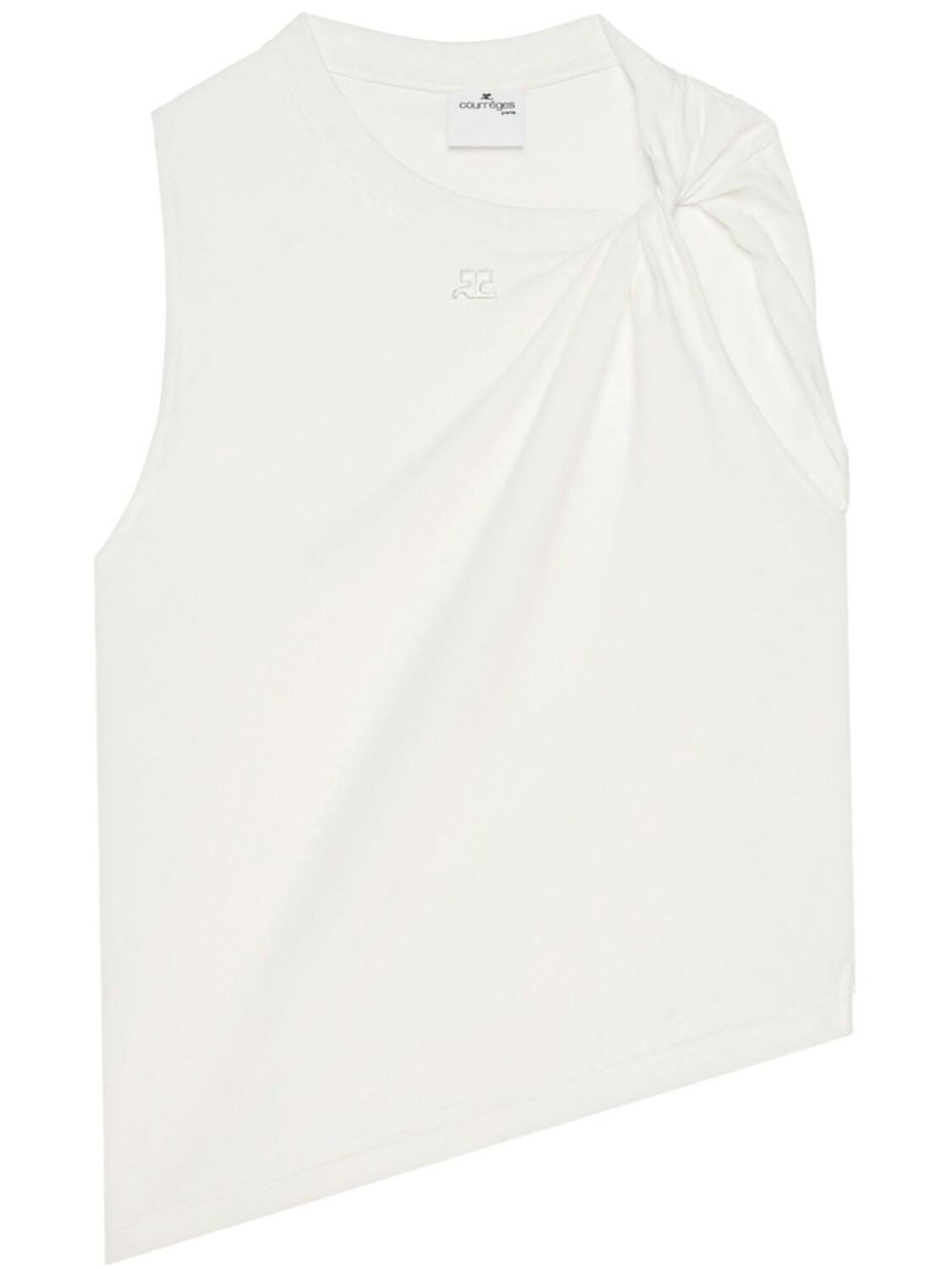 

Courrèges топ Twist без рукавов, белый