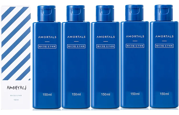 Средства для очистки косметических инструментов AMORTALS, 5 bottles/150ml*5