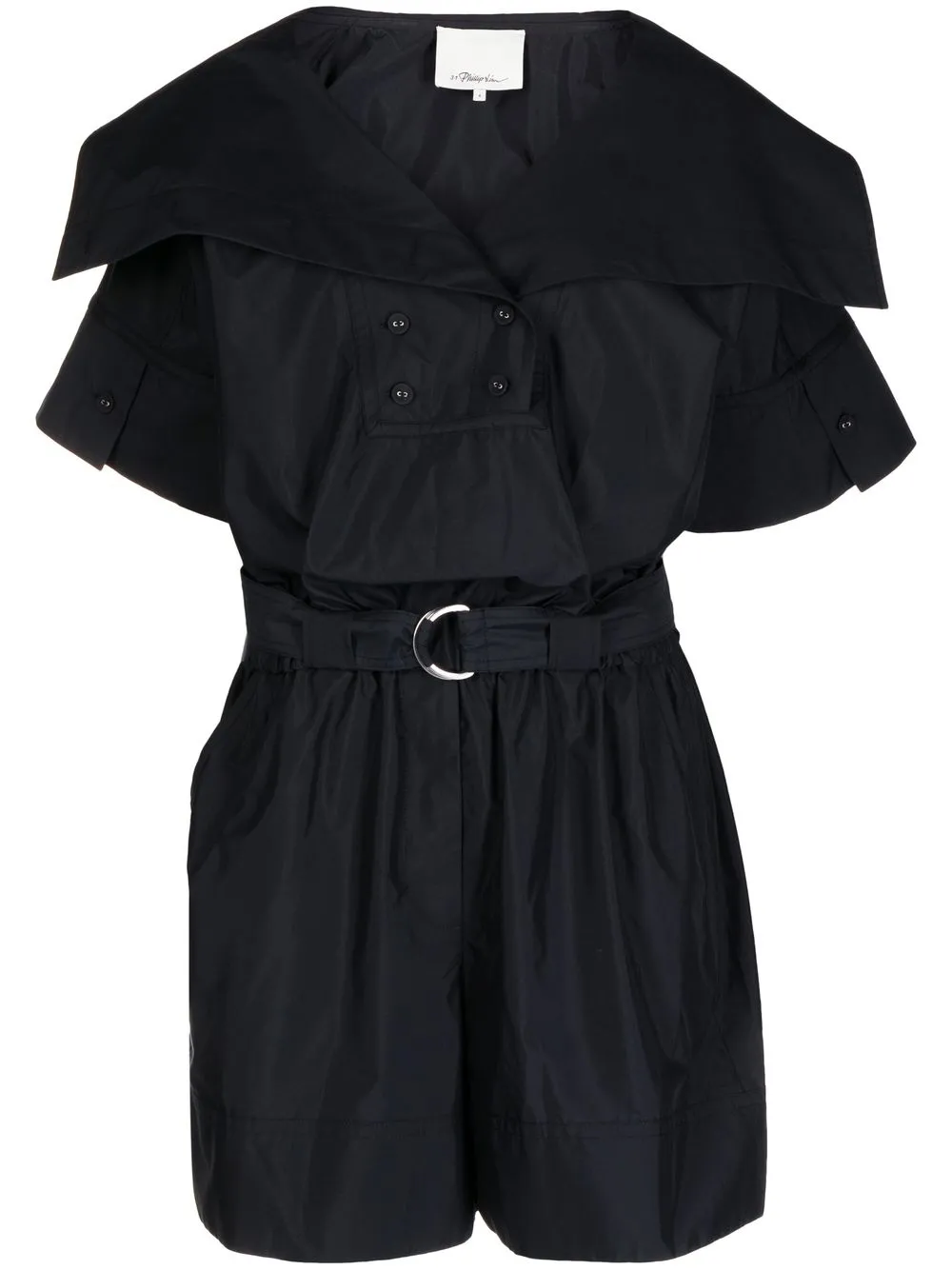 

Ромпер с широким воротником 3.1 Phillip Lim, черный
