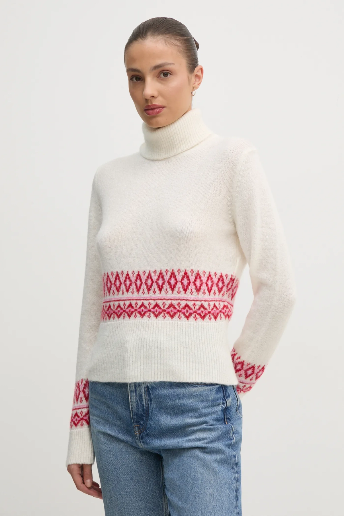 

Свитер из смесовой шерсти United Colors of Benetton, бежевый