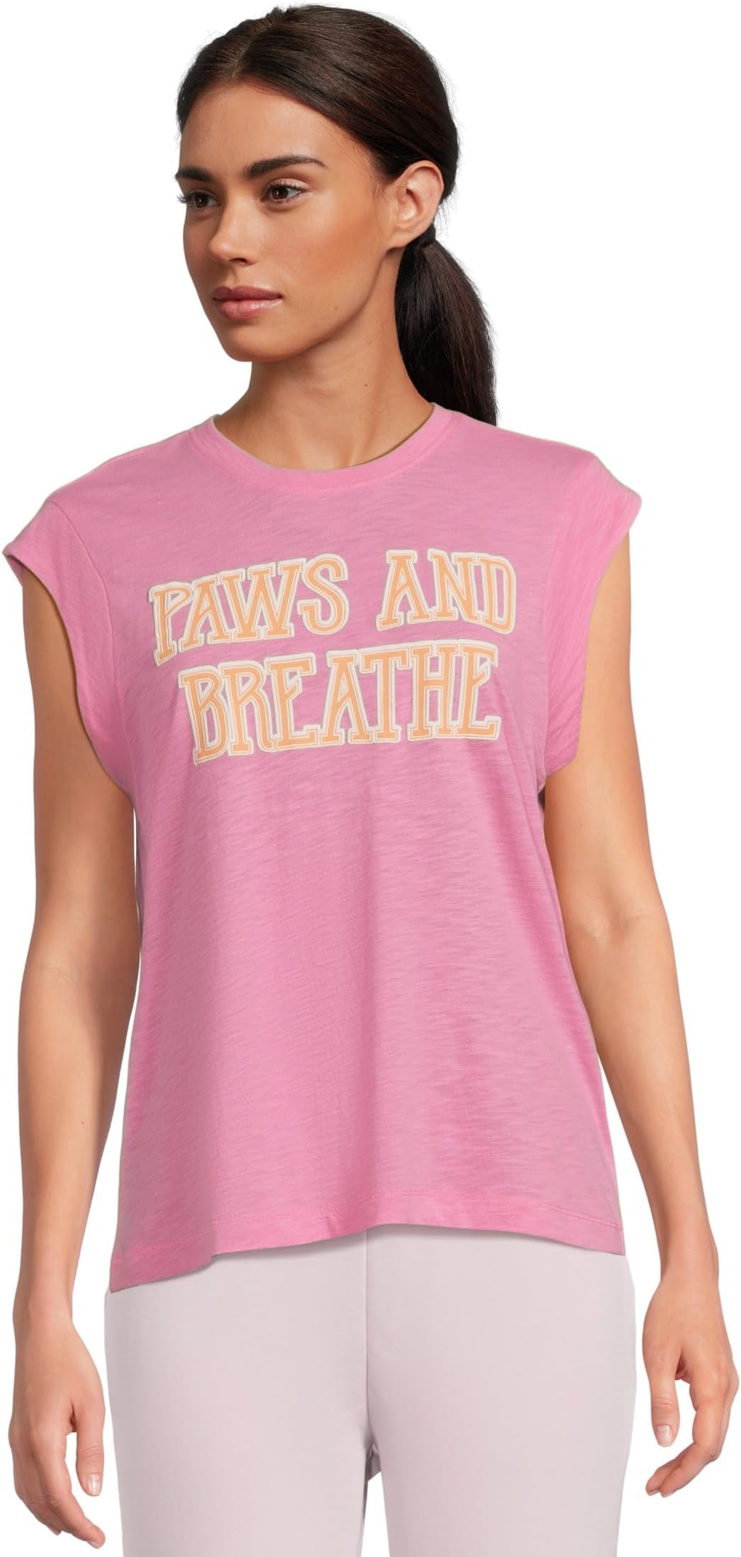 

Футболка P.J. Salvage Short Sleeve Tee Paws and Breathe, цвет Sorbet