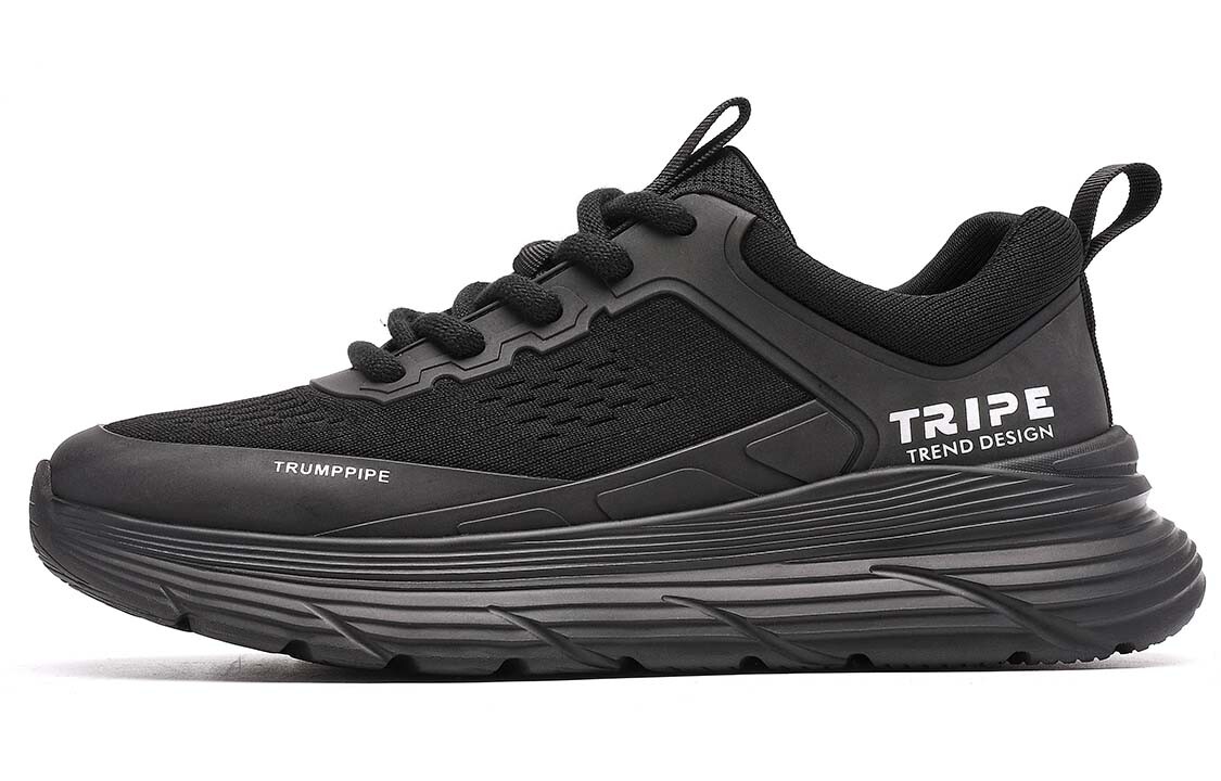 

Кроссовки мужские Lifestyle Shoes Men Low-Top Black Trumppipe, Черный, Кроссовки мужские Lifestyle Shoes Men Low-Top Black Trumppipe