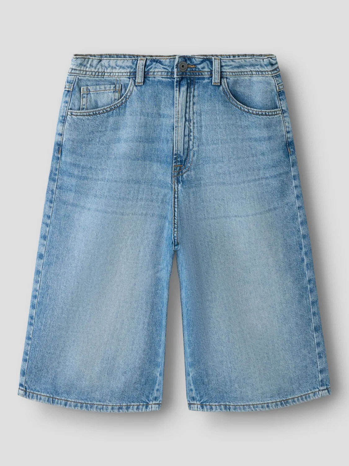 Шорты джинсовые, Medium Blue Denim, TWO SOON — фото 3