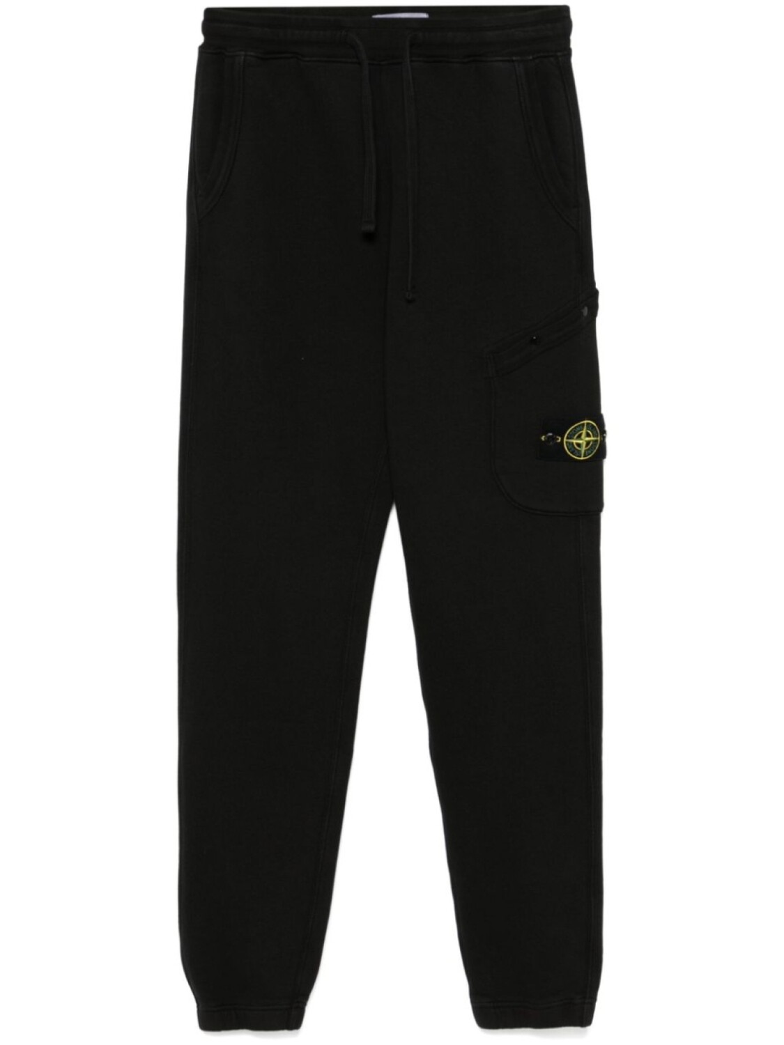

Спортивные штаны из органического хлопка и флиса Stone Island, черный