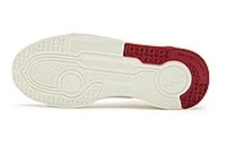 Кеды, скейтборд обувь женская низкая Qiaodan, цвет Ivory/iron red — фото 4