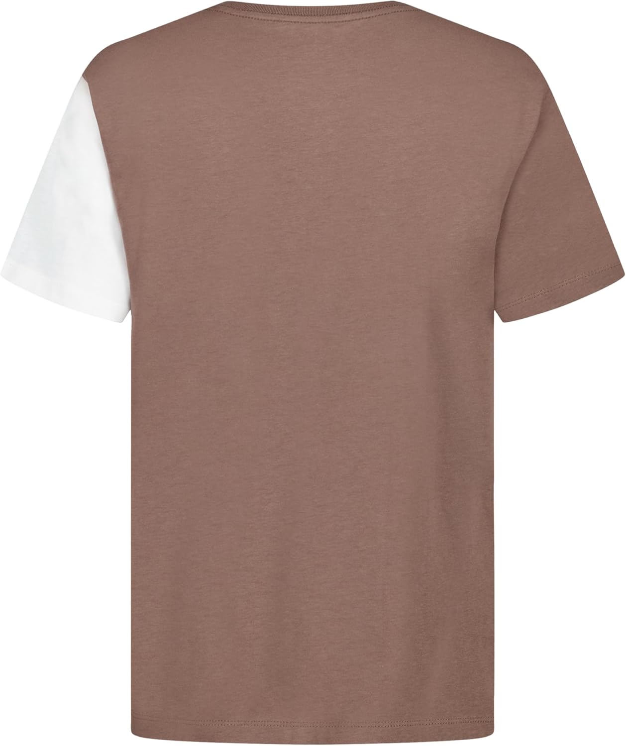Футболка Calvin Klein Boys с коротким рукавом, модным принтом и круглым вырезом, удобная, свободного кроя, Block Party Coffee Quartz — фото 2