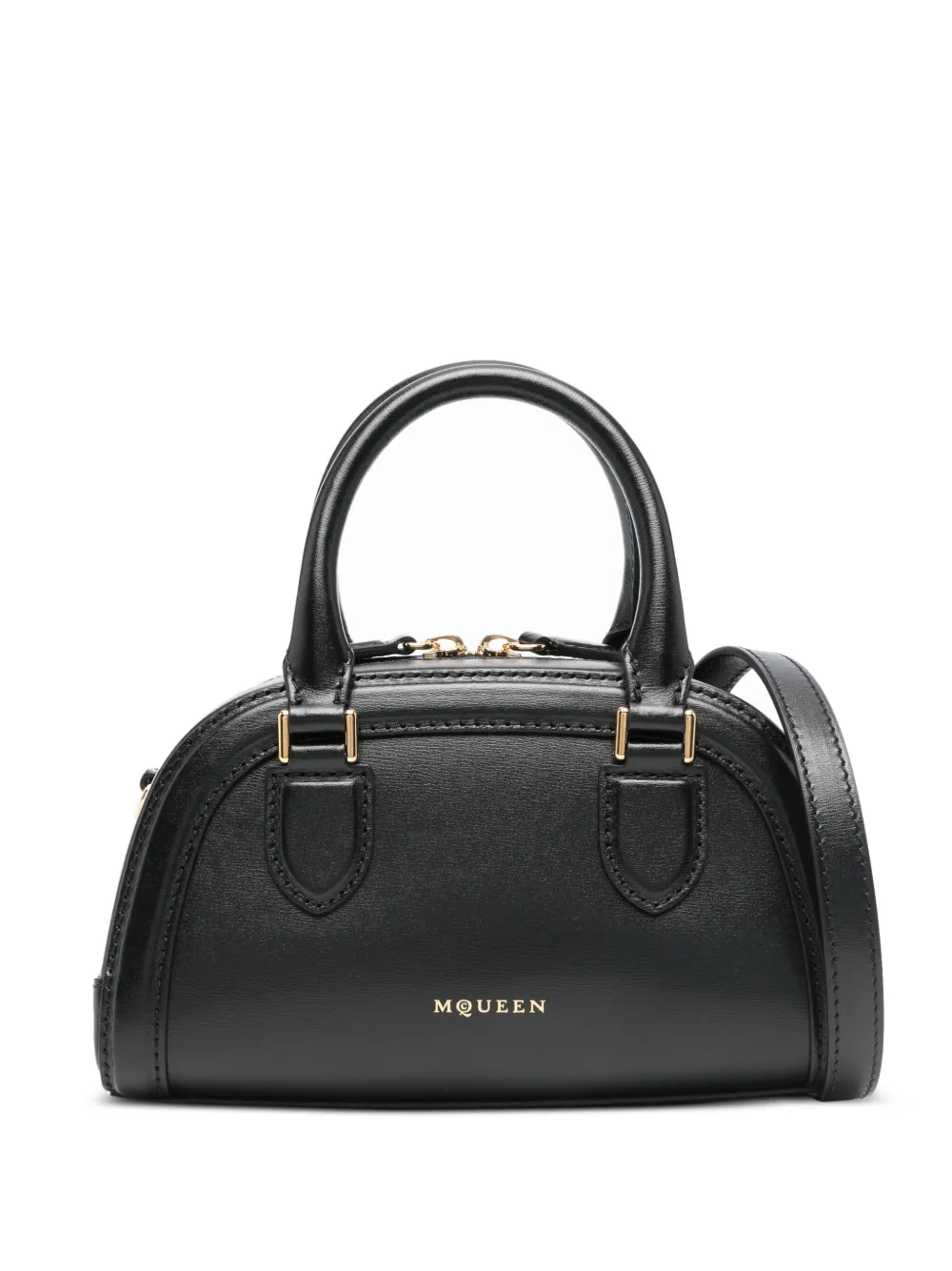 

Мини-сумка Birdee Boston Alexander McQueen, черный