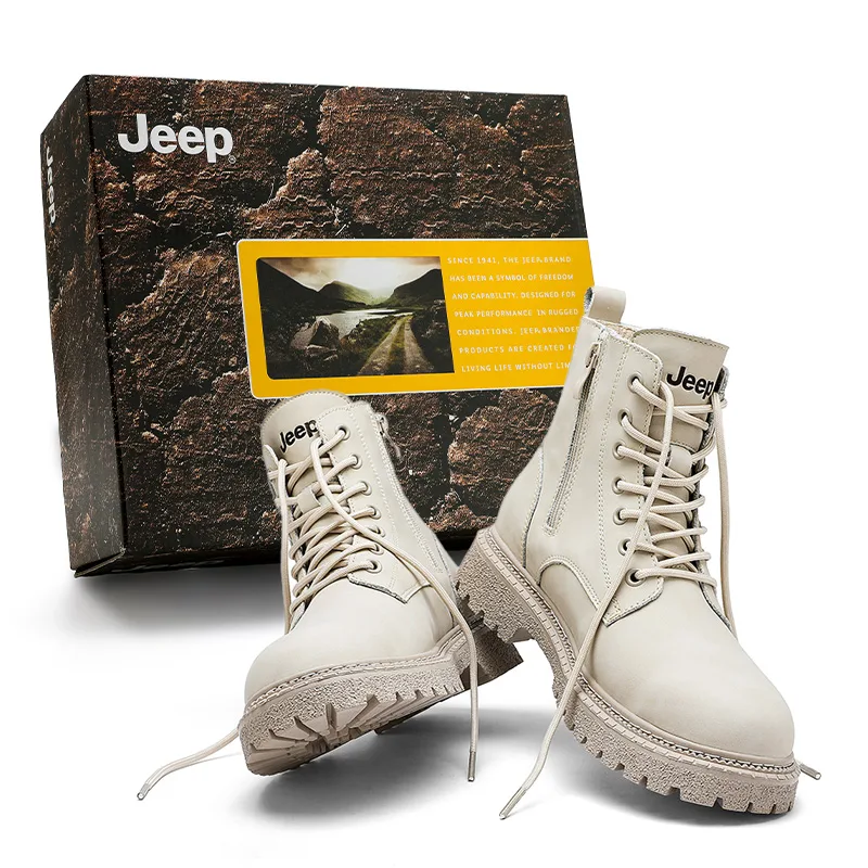 Jeep Ботинки Combat мужские черные/песочные/темно-коричневые — фото 3