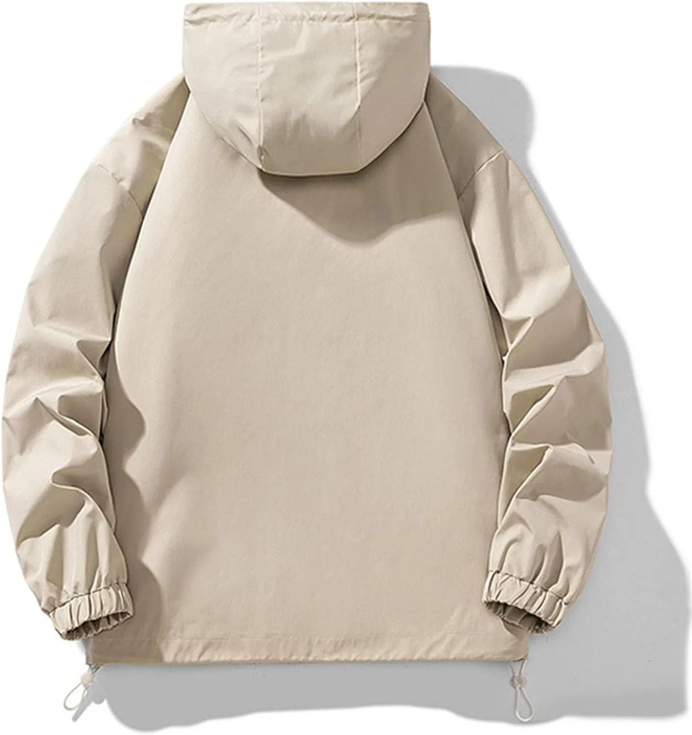 Мужская хлопковая куртка с капюшоном из канваса, легкая ветровка Softshell, цвет Matching Military Generic, Khaki Color — фото 3