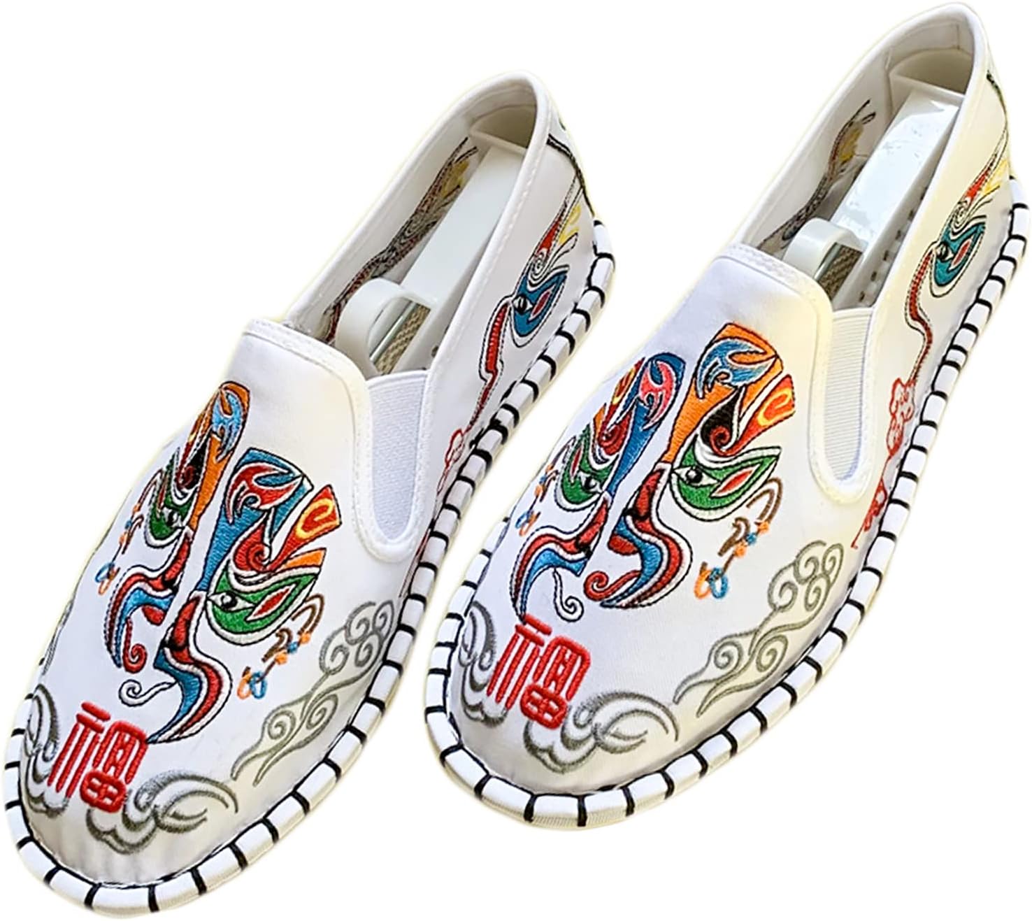 

Вышитые туфли для Тайцзи и кунг-фу Tinymori, 12 стилей, унисекс, холщовые спортивные туфли для боевых искусств, традиционные китайские слипоны с противоскользящей подошвой для мужчин и женщин, Opera Mask