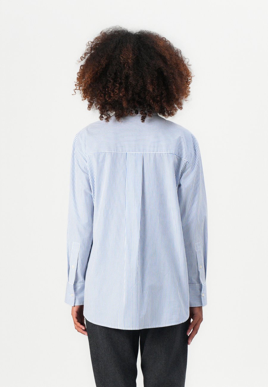 Блуза Tommy Hilfiger Button-down blouse, Blue/White/Blue — фото 3