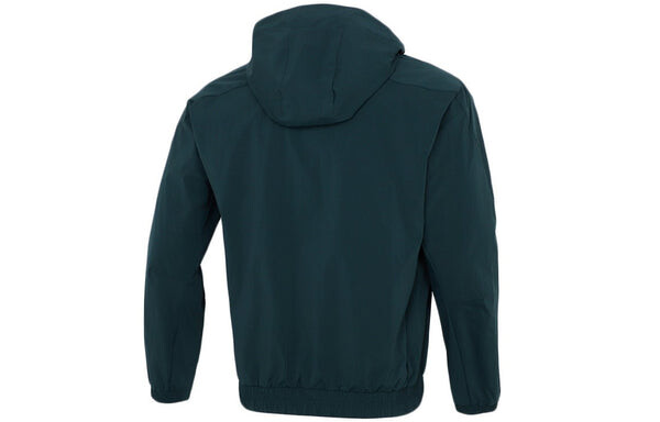 Куртка adidas Athleisure Casual Sports hooded Woven Jacket Malachite Green, зеленый — фото 2