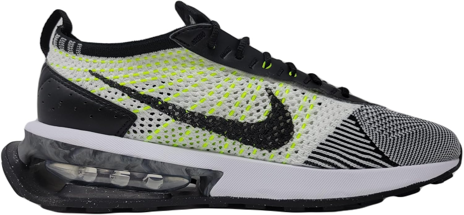 Мужские кроссовки Nike Air Max Flyknit Racer, белый/черный — фото 2