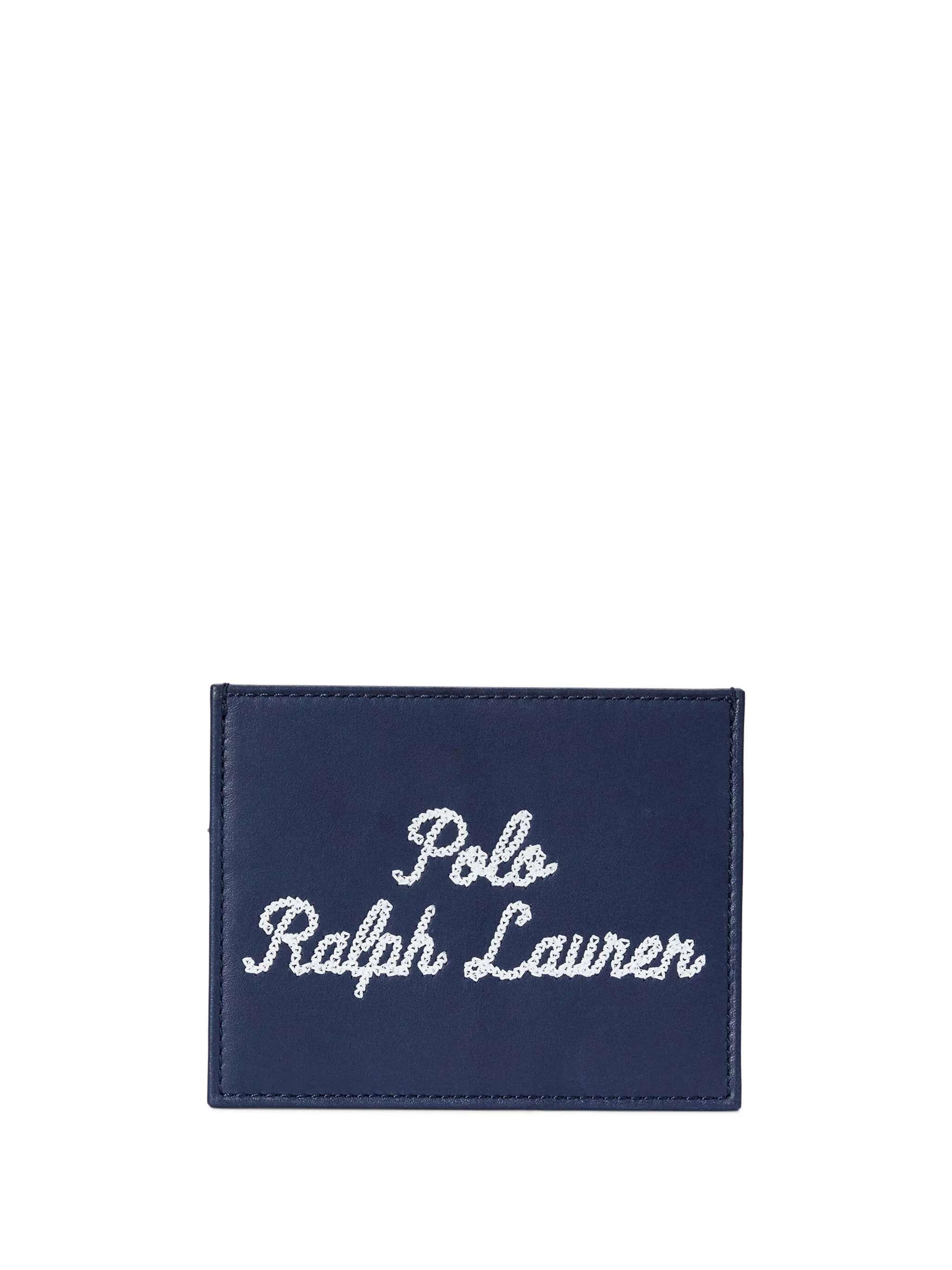 

Картхолдер с вышитым логотипом Polo Ralph Lauren, синий