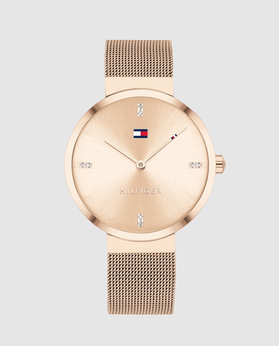 

Tommy Hilfiger 1782218 Женские часы с розовой стальной сеткой Tommy Hilfiger, розовый