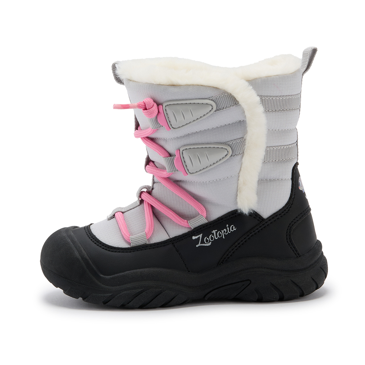 

Zootopia против скольжения амортизация устойчивость к истиранию высокие детские зимние ботинки для подростков Disney, серый