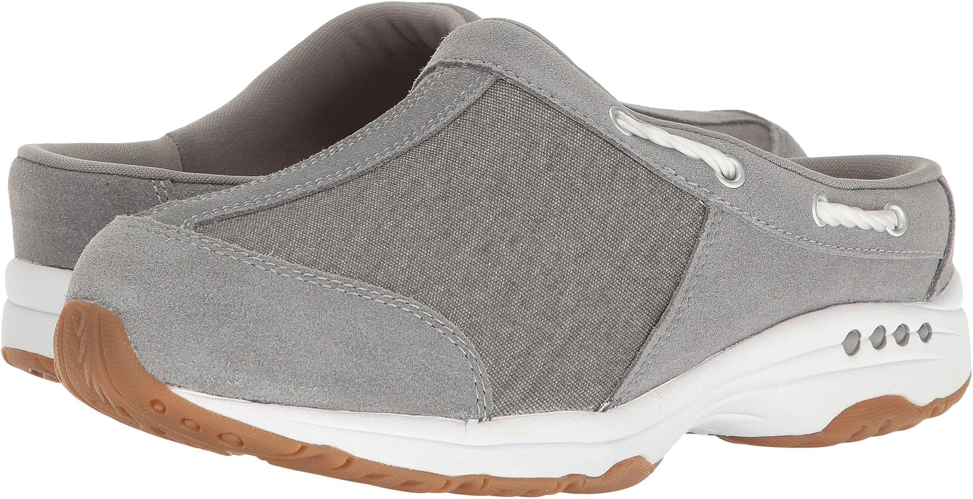 Сабо Easy Spirit Travelport 23, цвет Grey/Grey Suede