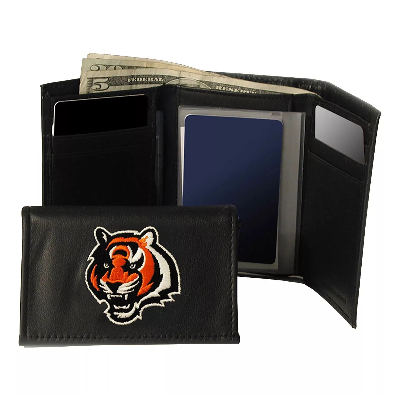 

Кожаный кошелек тройного сложения Cincinnati Bengals