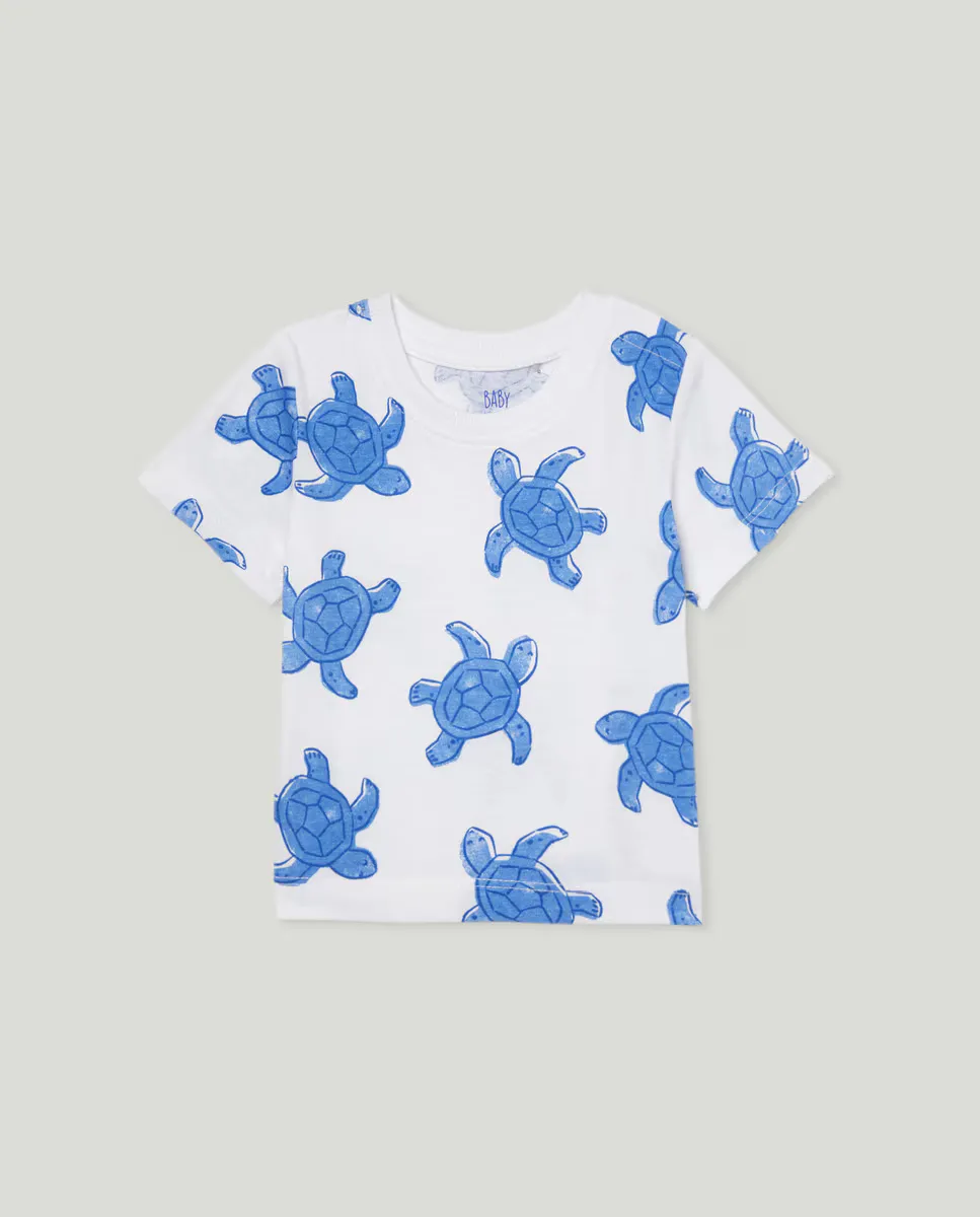 

Baby boy футболка с коротким рукавом aop Baby El Corte Inglés, белый