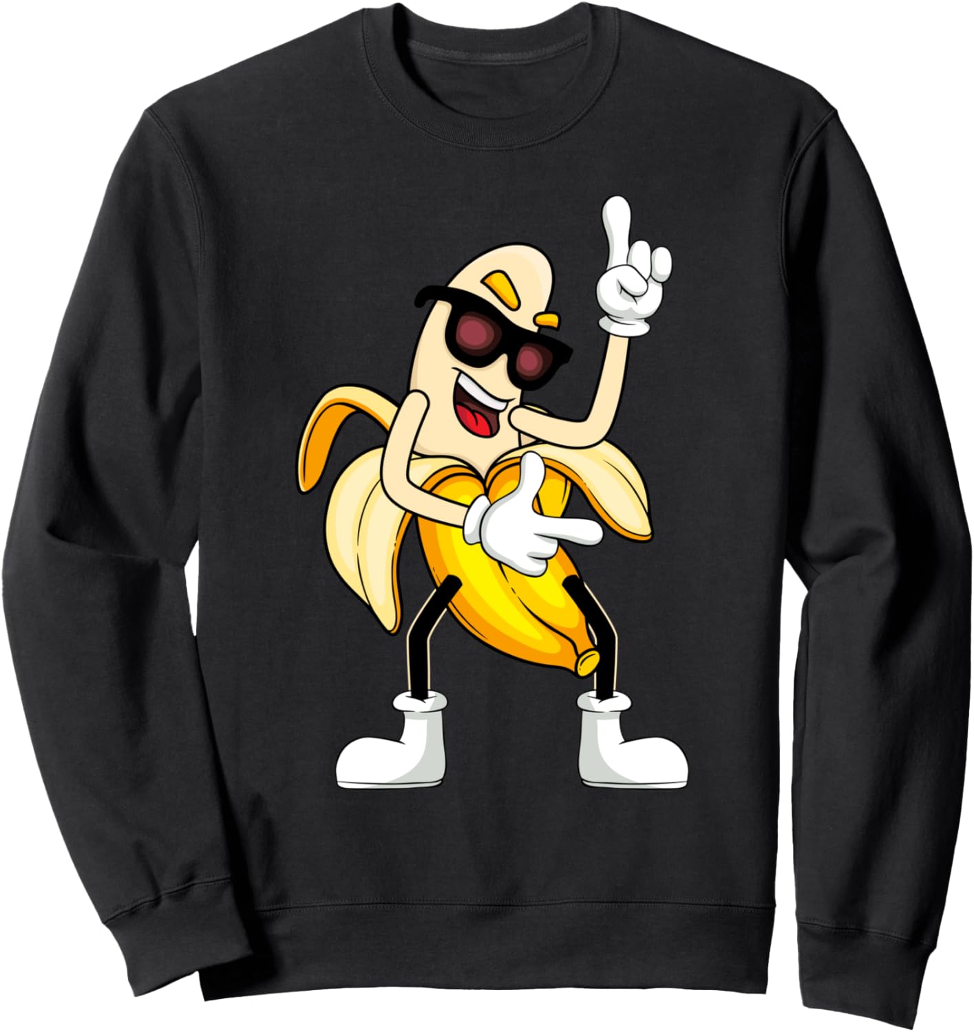 

Толстовка с изображением обнаженного танцующего банана в костюме Undressing Striptease Vegan Vegetarian Banana, черный