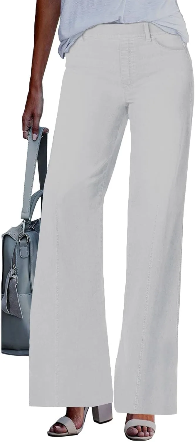 

Женские джинсы 2025 Vintage Wide Leg Baggy High Waisted Button Denim Pants MKLUNJOP