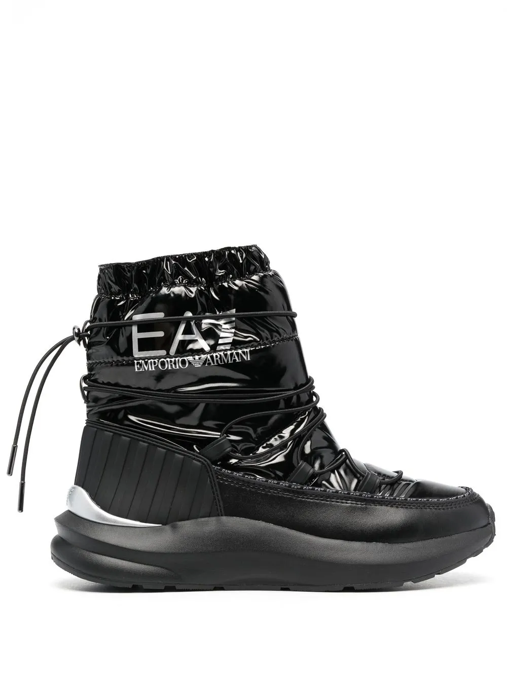 

Стеганые зимние ботинки с логотипом Ea7 Emporio Armani, черный