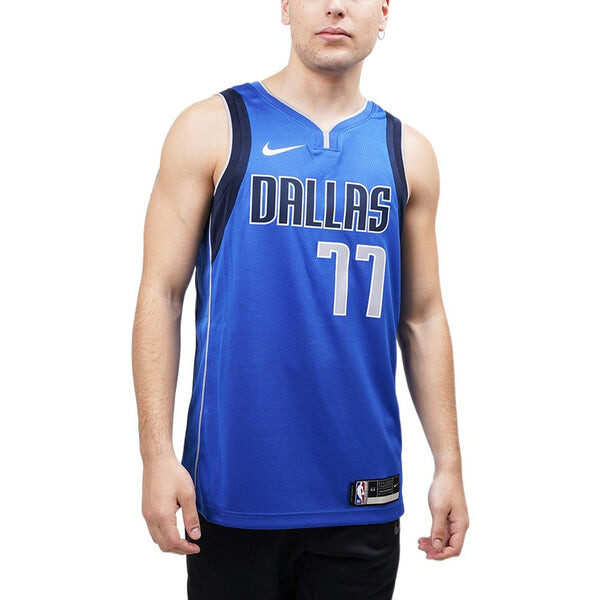 Футболка nba team limited jersey sw fan edition dallas mavericks doncic № 11 2020 2021 сезон Nike, синий — фото 3