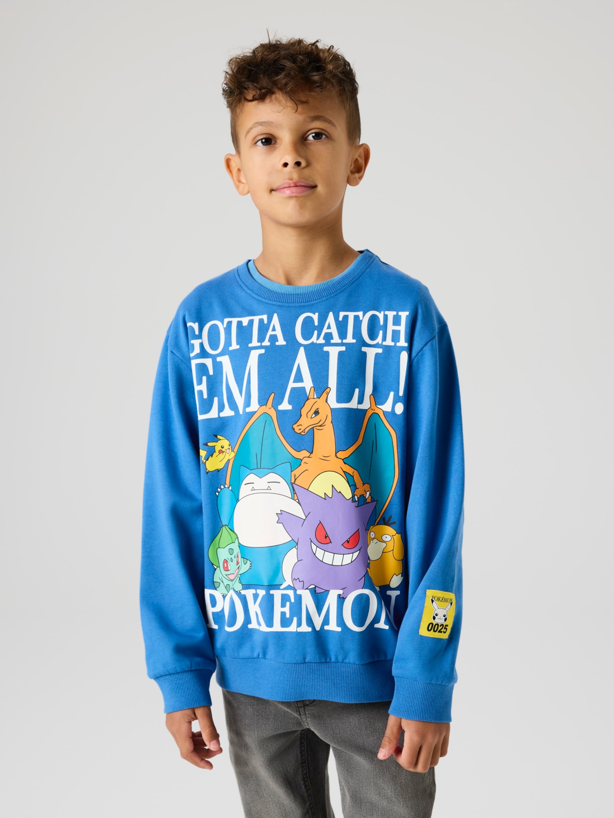 NAME IT Толстовка 'NKMJOBI POKEMON' в синем цвете — фото 3