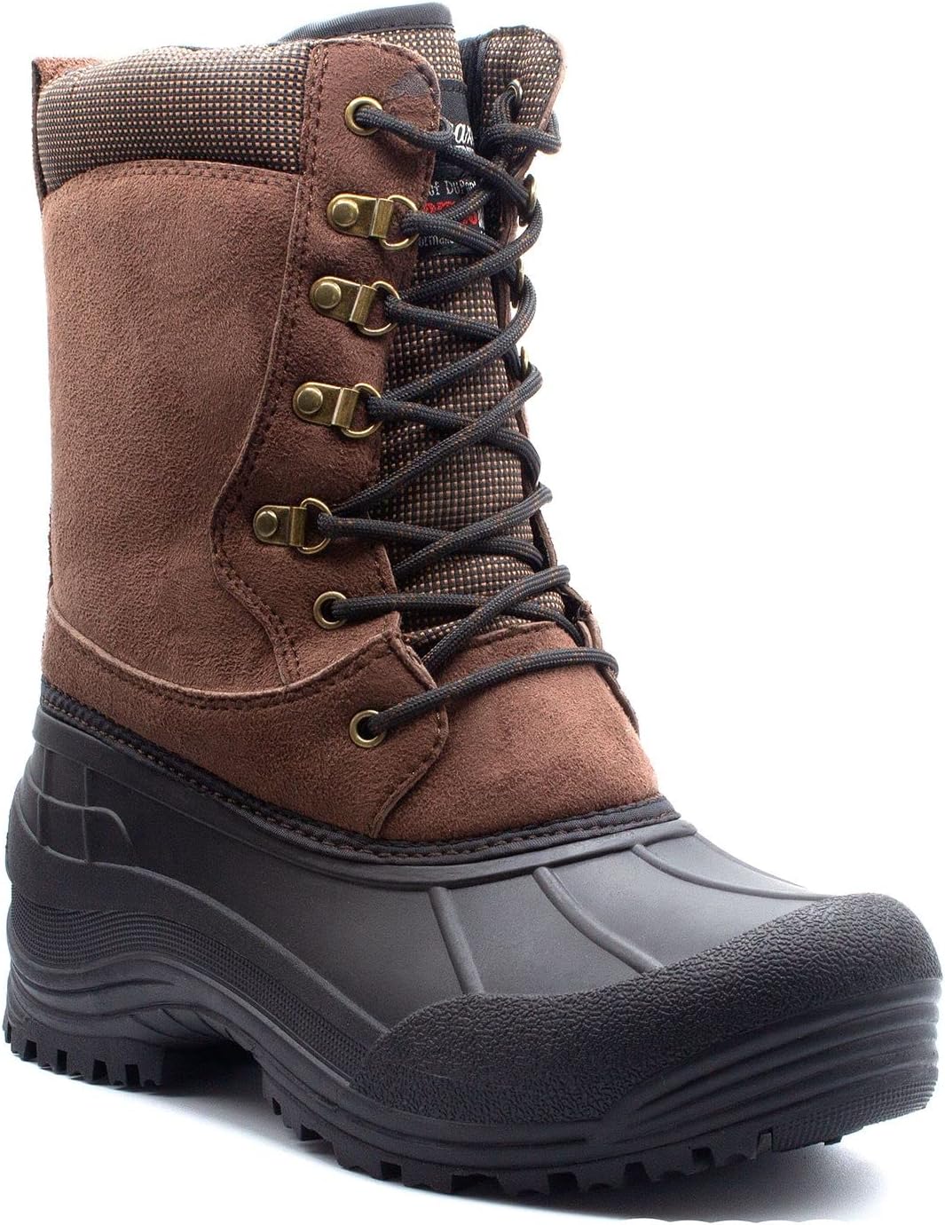 

Мужские тяжелые зимние ботинки Jazam, водонепроницаемые ботинки для дождя и снега, шнуровка, утиные ботинки, ботас Jazame, Brown-2