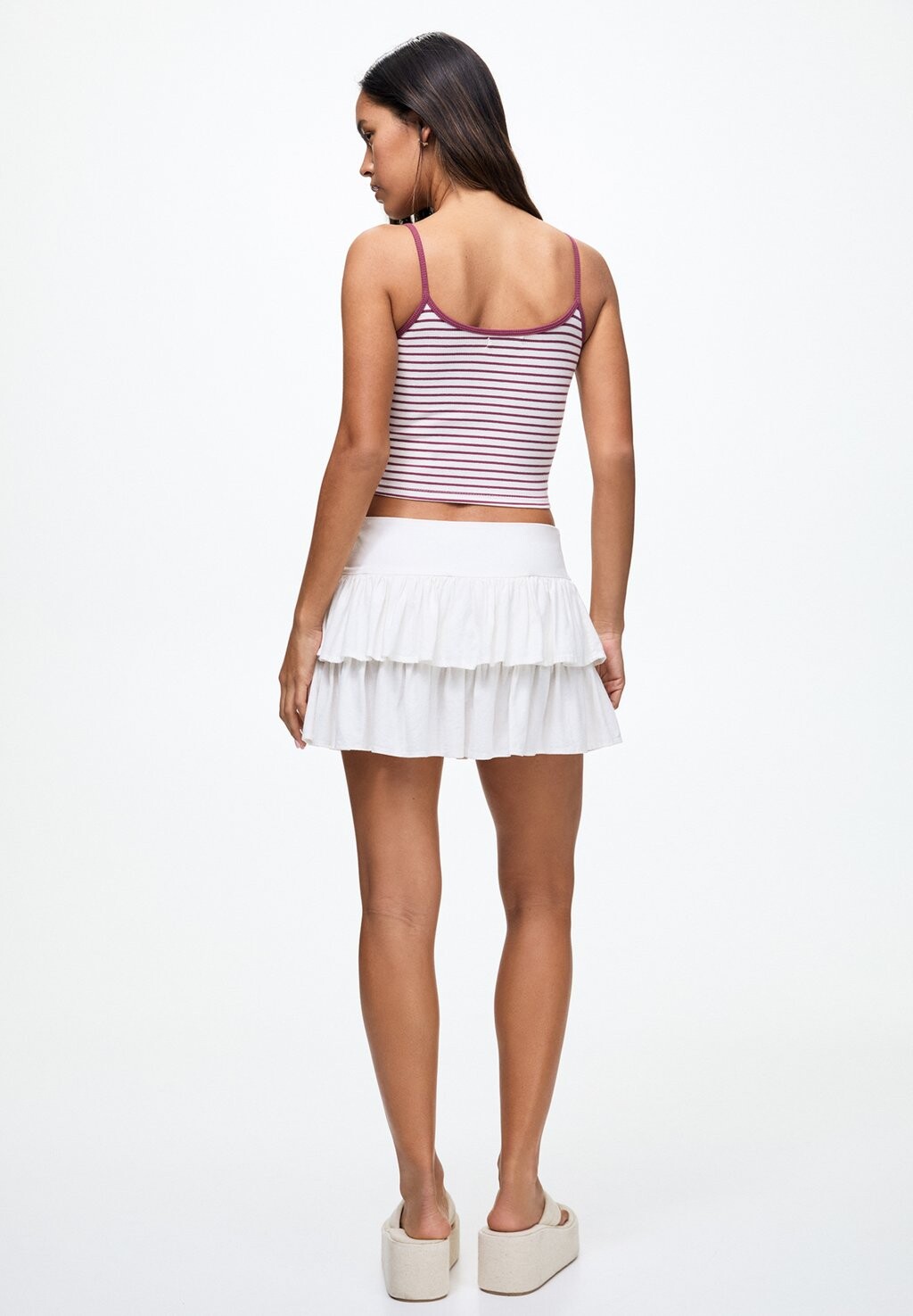 

Топ STRIPED WITH STRAPS PULL&BEAR, красный