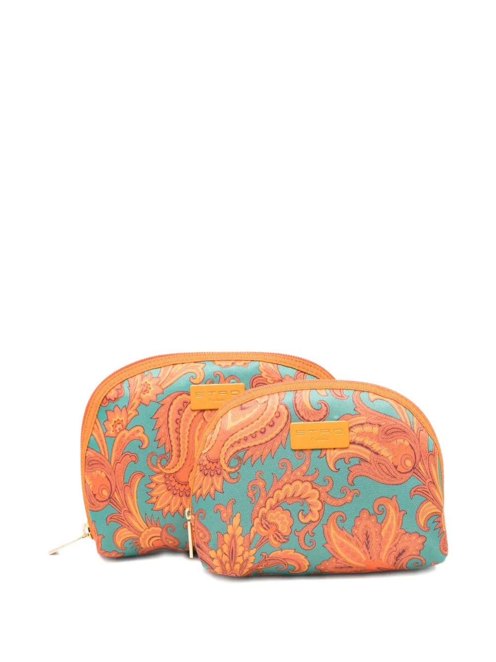 

Косметичка с узором "пейсли" (набор из двух штук) ETRO, оранжевый