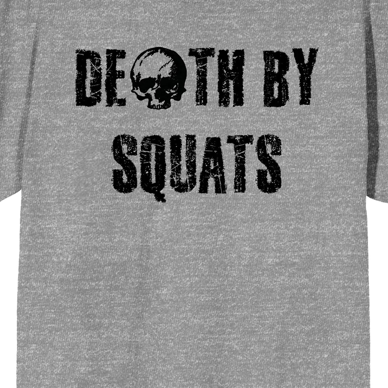 

Мужская футболка для спортзала Culture Death by Squats Licensed Character