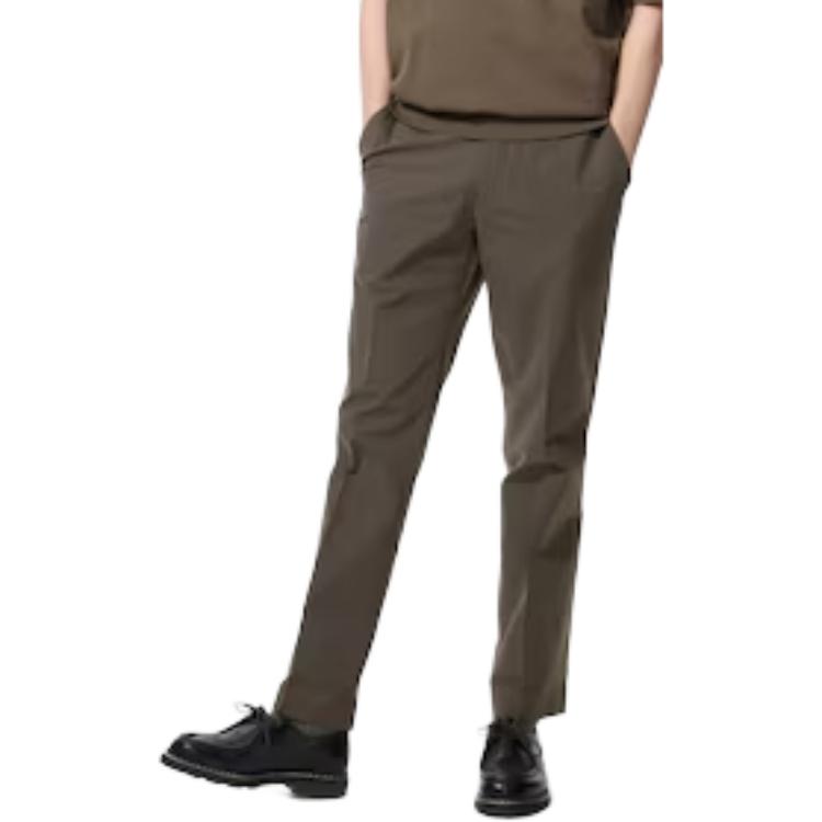 

UNIQLO Повседневные брюки мужские коричневые