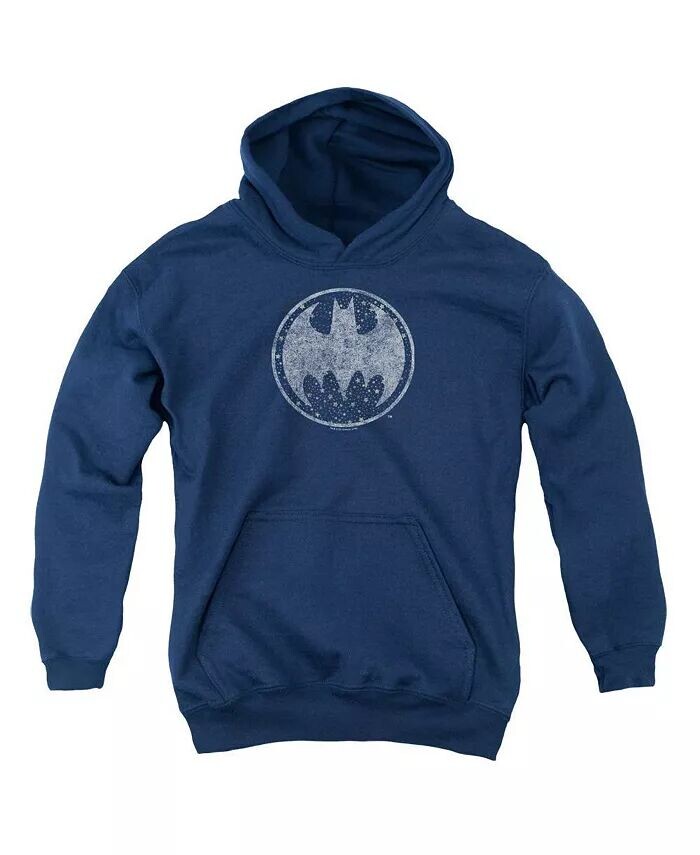 

Молодежная толстовка с капюшоном Starry Night Shield Batman, синий