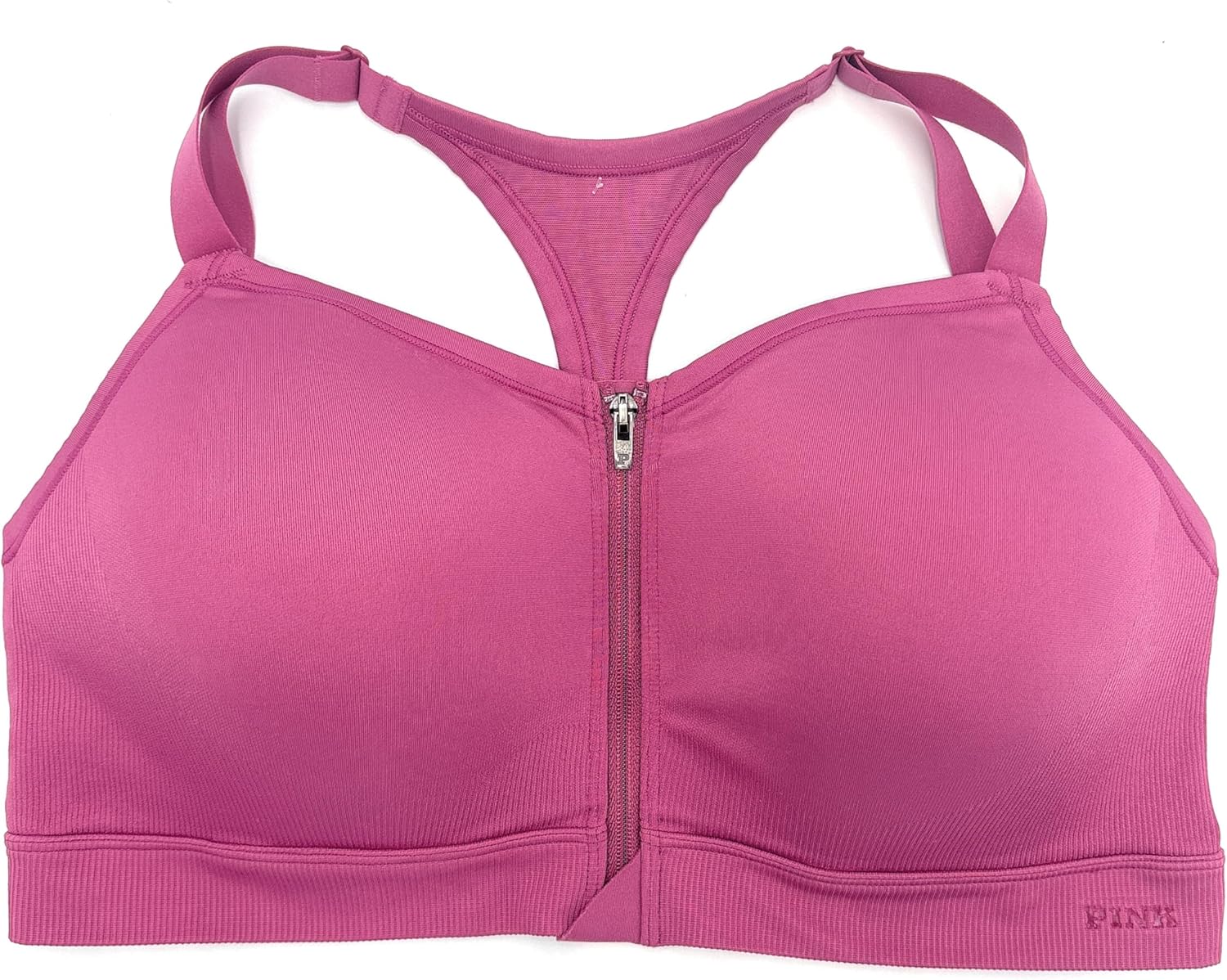 

Бесшовный спортивный бюстгальтер с легкой подкладкой от Victoria's Secret Pink Active, Raspberry