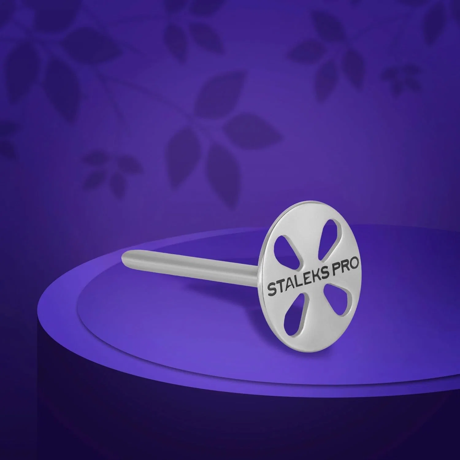 Педикюрный диск Staleks Pododisc Expert из нержавеющей стали с 5 одноразовыми накладками 180 грит, диаметр 20 мм Staleks Pro — фото 2