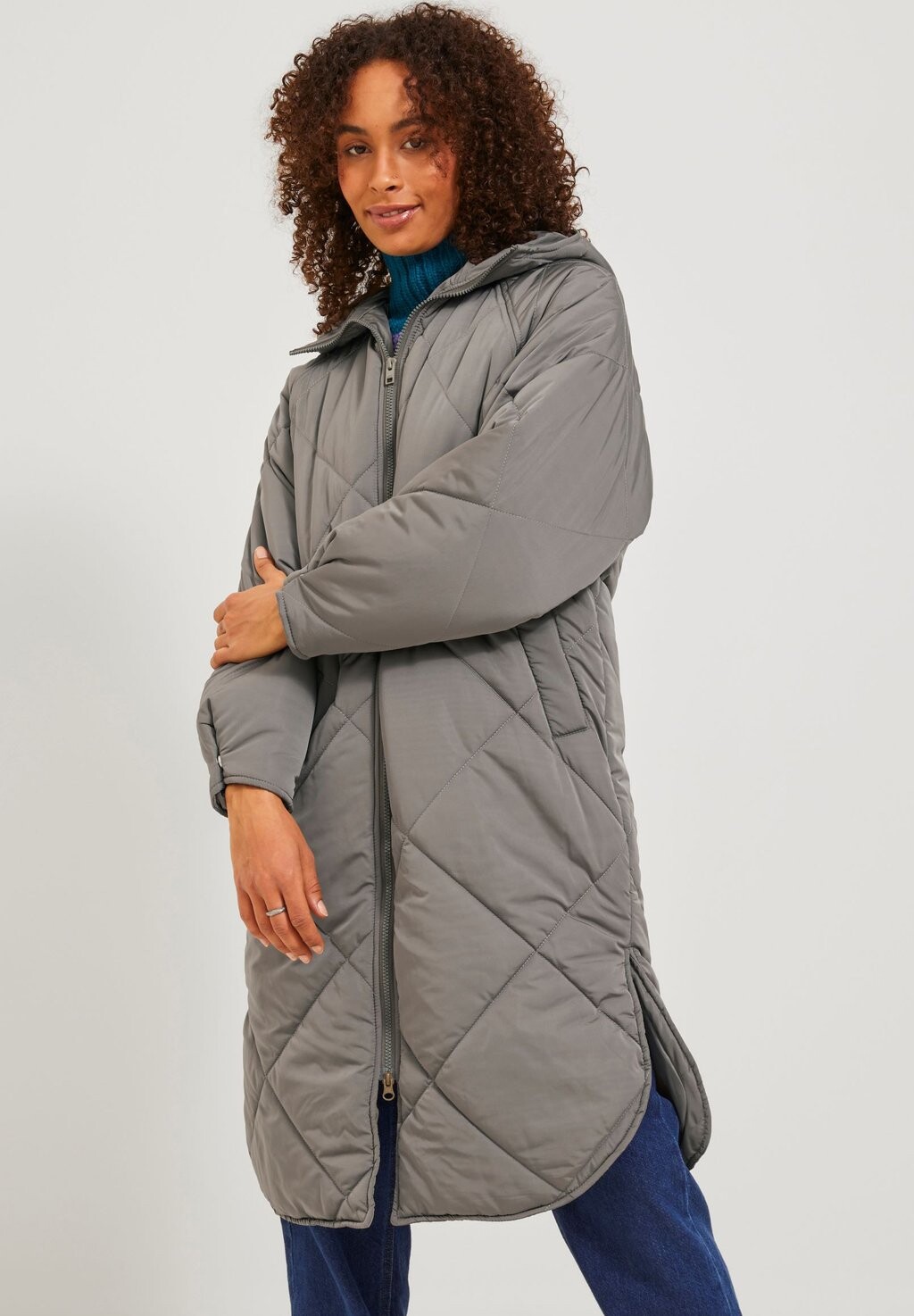 

Зимнее пальто JXSIENNA QUILTED HOOD JJXX, коричневый