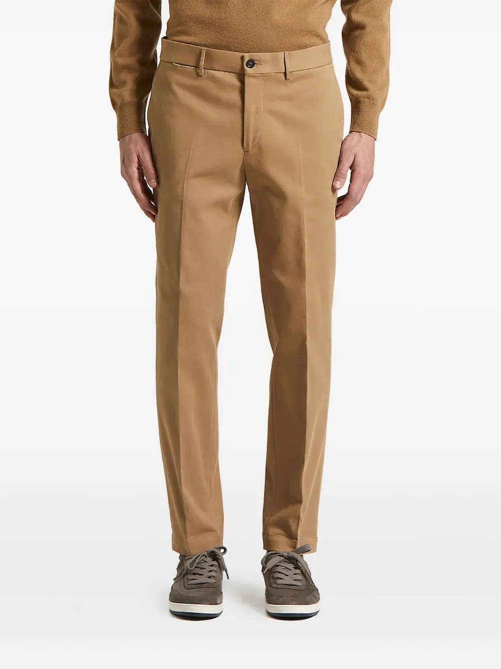 

Брюки без защипов Peserico, коричневый