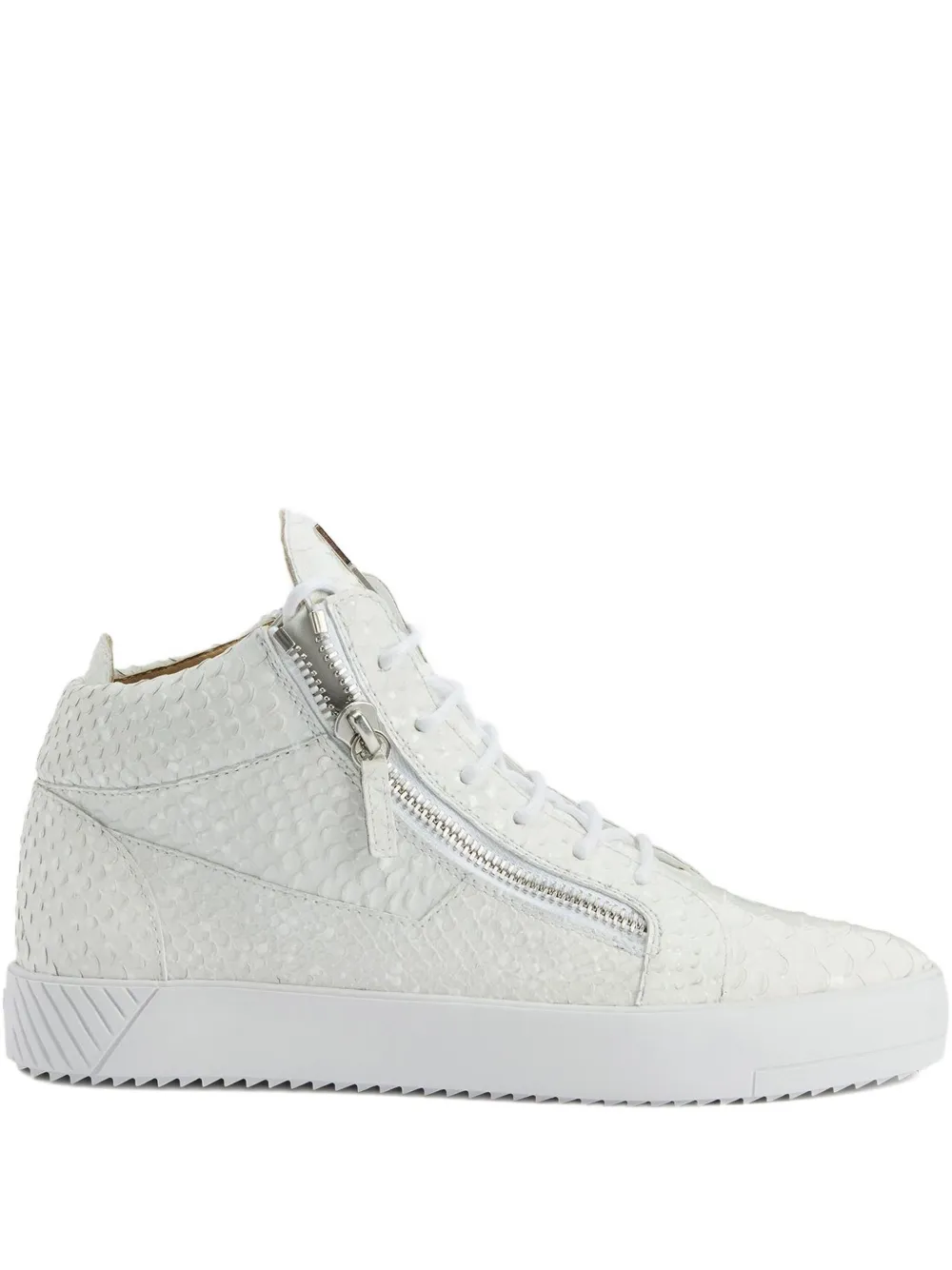 Кроссовки Kriss на молнии Giuseppe Zanotti, белый