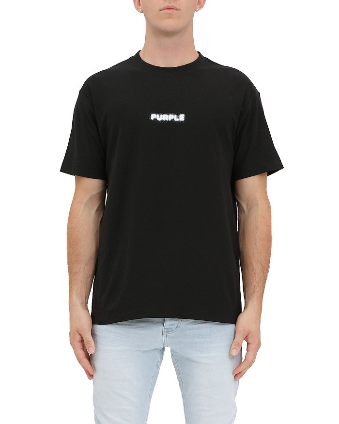 

Футболка с фактурным логотипом Purple Brand, черный