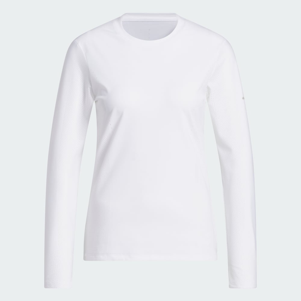 Спортивный топ Adidas Ultimate365 Tour Engineered Long Sleeve Slim Top, белый — фото 4