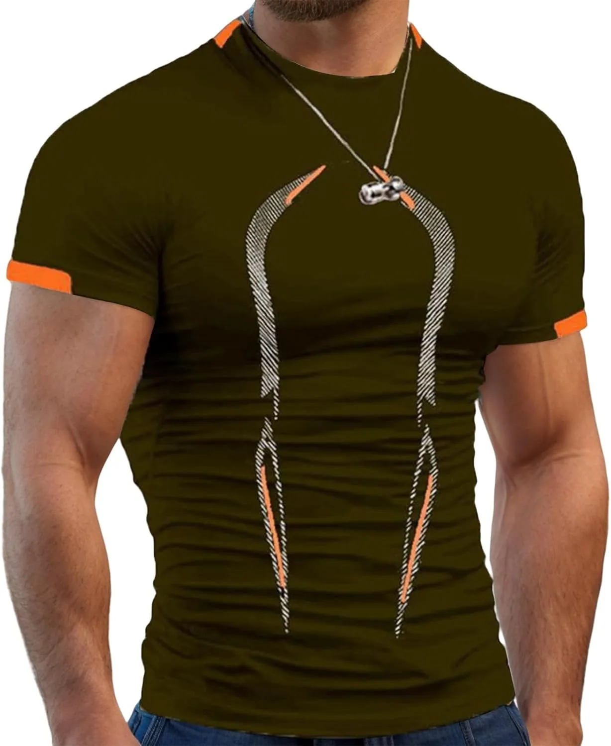 

Футболка для тренировок мужская, Crew Neck, Quick Drying RSZGSWS