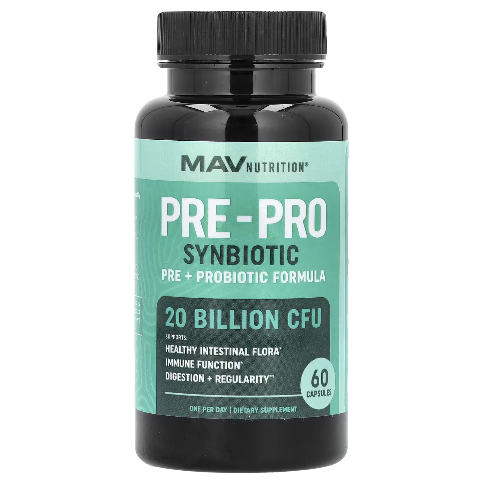 

Добавка MAV Nutrition Pre-Pro Synbiotic Pre + пробиотическая формула, 60 капсул