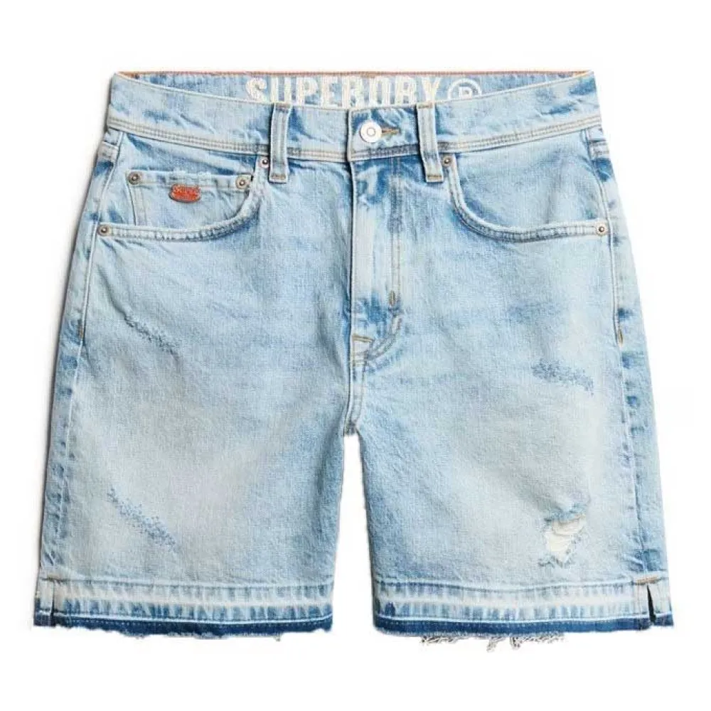 

Шорты Superdry Mid Rise Cut Off, синий