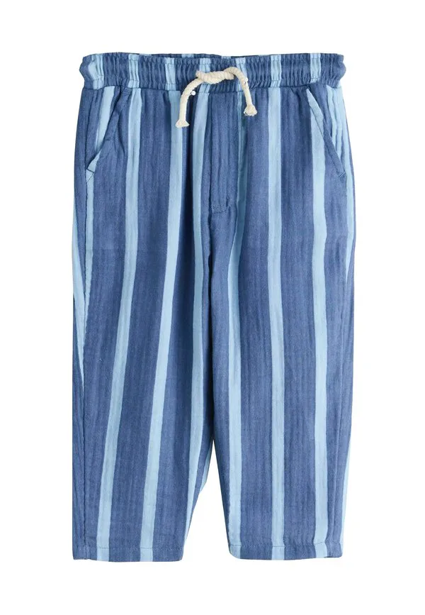 Текстурированные брюки на резинке Next, Blue Navy Striped
