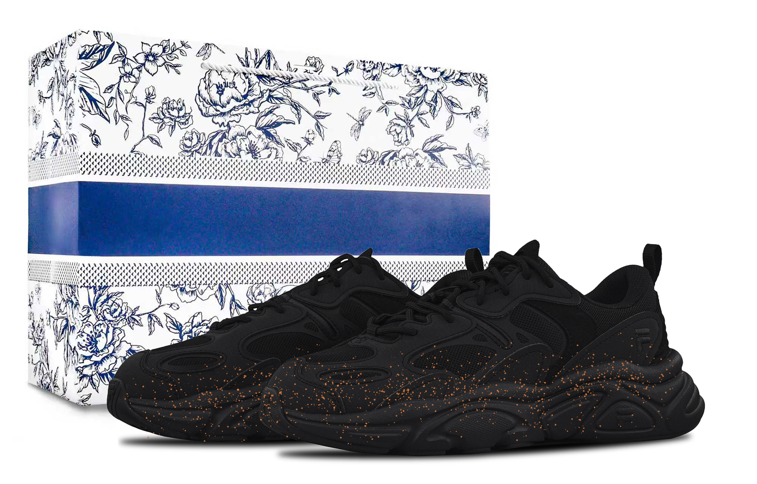 

FILA Женские кроссовки для бега Mars 2 Cushioning, Wear Resistant низкие черные оранжевые