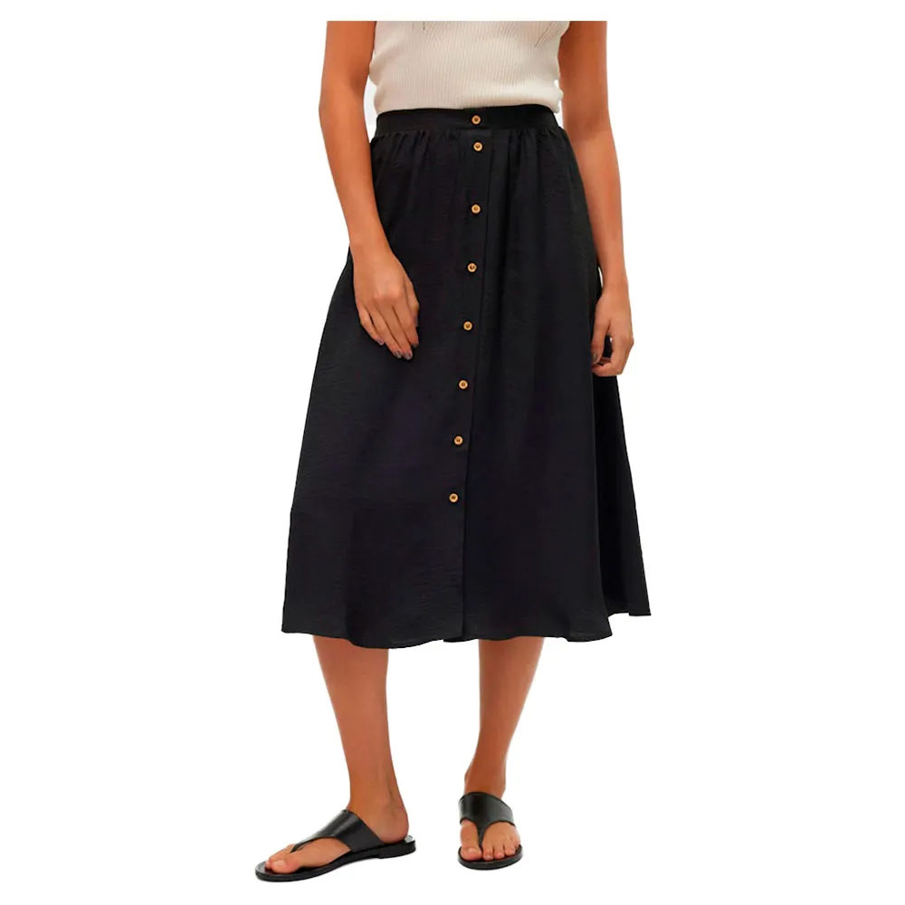 

Юбка Vero Moda Melaney High Waist Long Skirt, черный