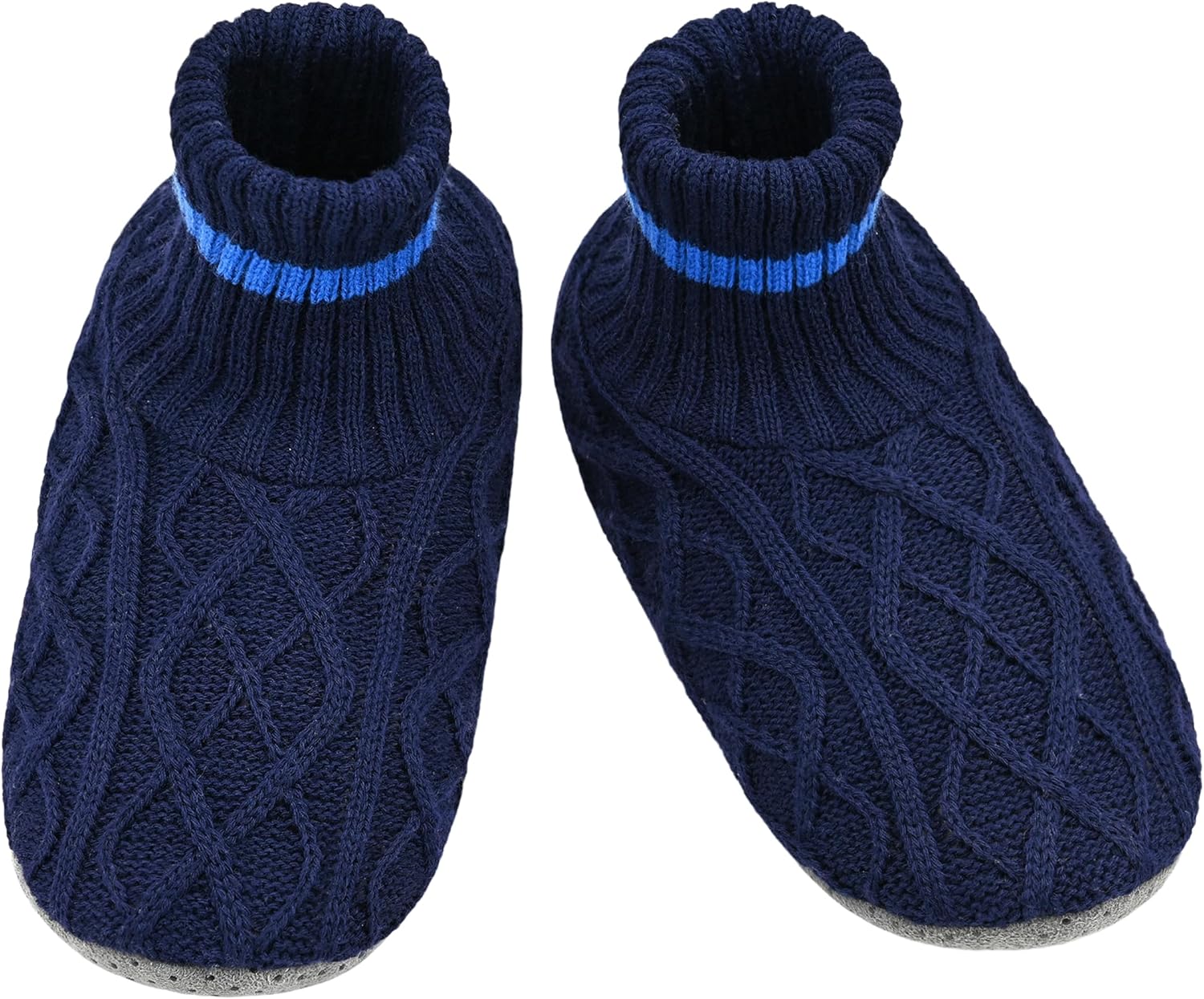 

Домашние тапочки-носки Panda Bros, мягкие, уютные, толстые, с противоскользящей подошвой, для мужчин, Navy Diamond