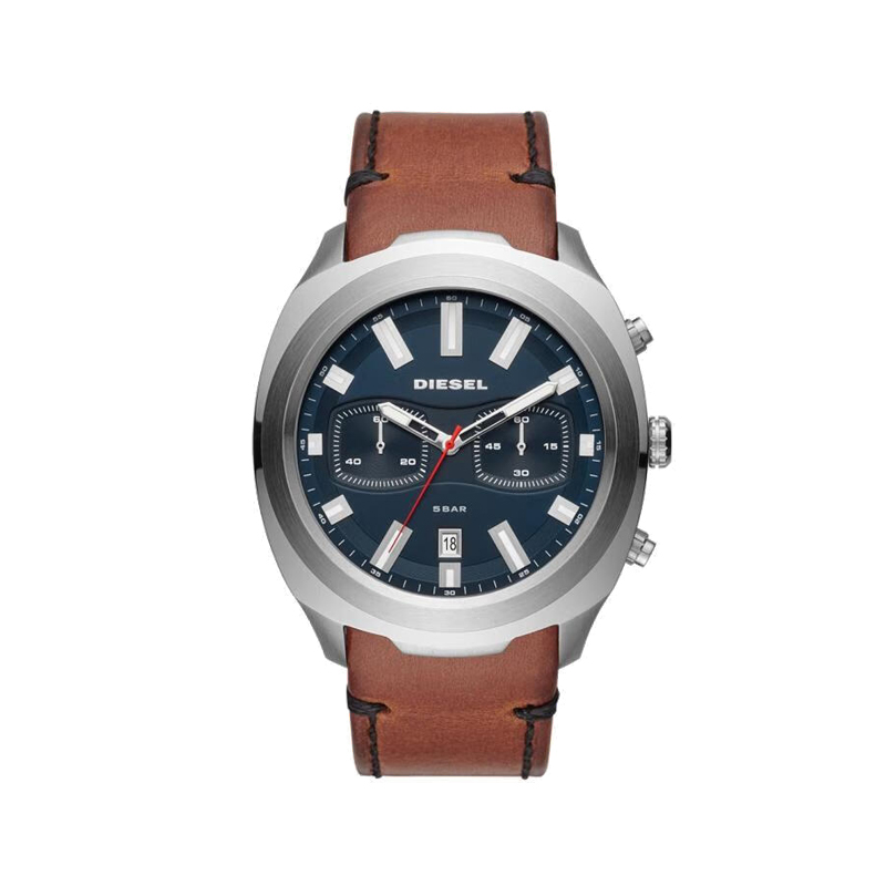 

DIESEL Часы Wrist Watch Quartz Movement Leather Watch Bands 48mm Blue Dial Men's Watch, Blue Dial